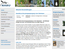 Tablet Screenshot of nabu-metzingen.de